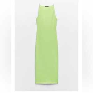 Zara fitted halter strap dress